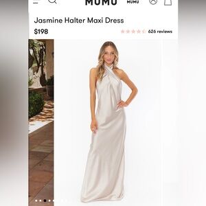Show Me Your Mumu: Jasmine Halter Maxi Dress: SIZE XS: Show Me The Ring Luxe